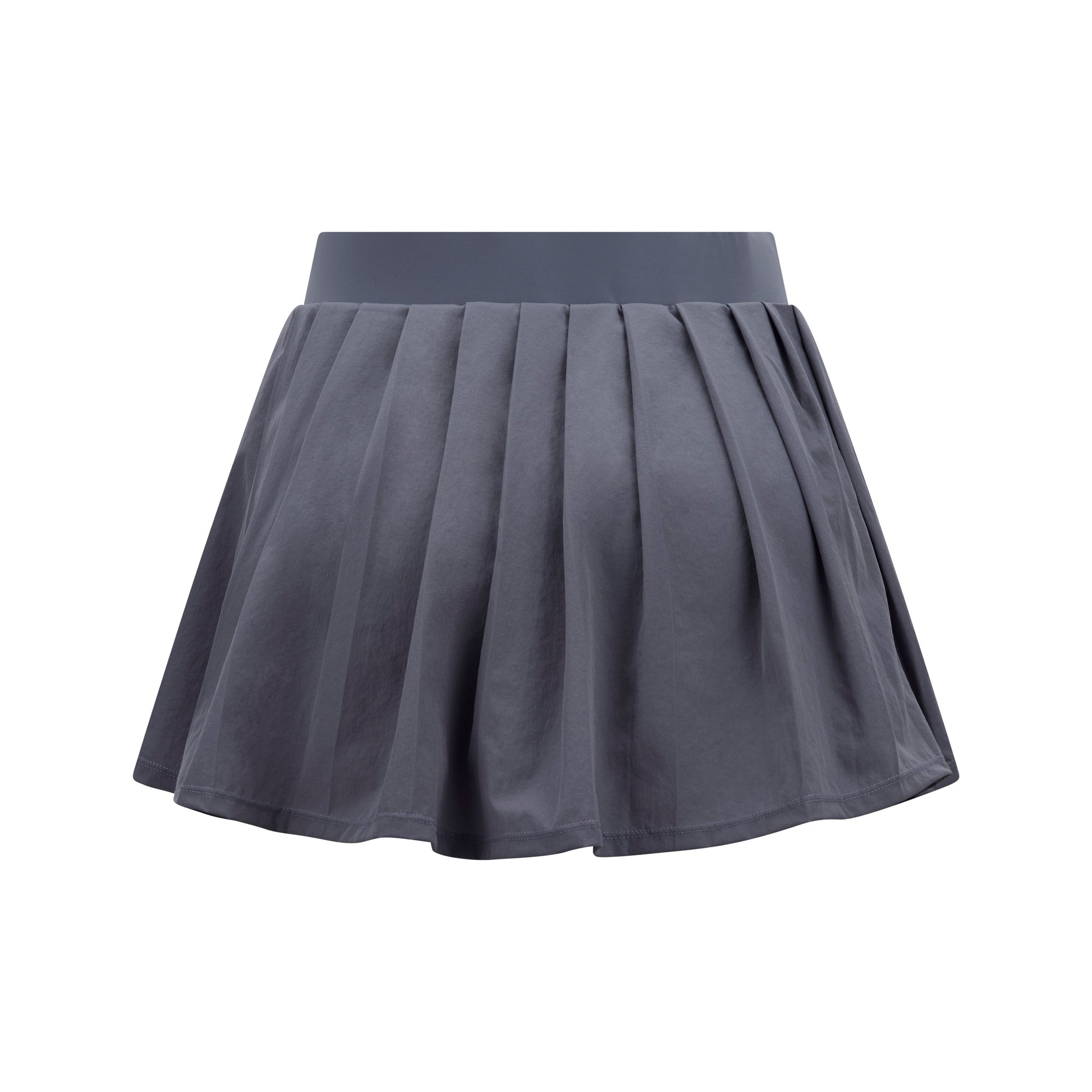 Slate Blue Pleated Golf Skirt Back View